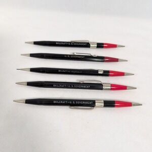Vintage Skilcraft  US Government Twinpoint Mechincal Pencils (5) Red/Blue Red/Bk